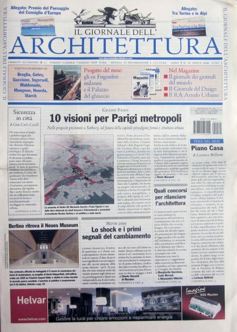 Il giornale dell'architettura, n.72, aprile 2009