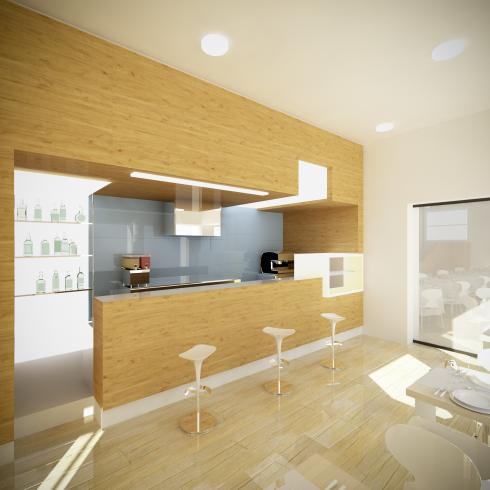 il bar della villa - versione legno