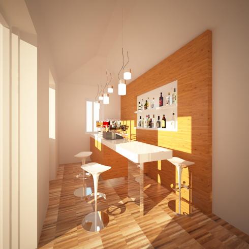 bar del circolo e della piscina - versione legno